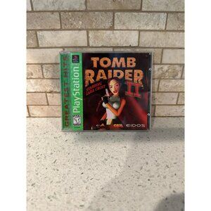 Tomb‎ Raider 2 PlayStation 1 Green Label Greatest Hits Complete Tested Works